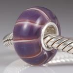 Purple Heather Glass Bead