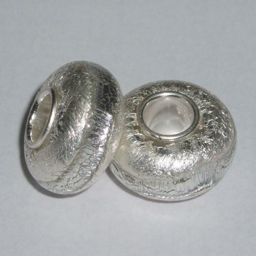 Silvery Tay Glass Bead