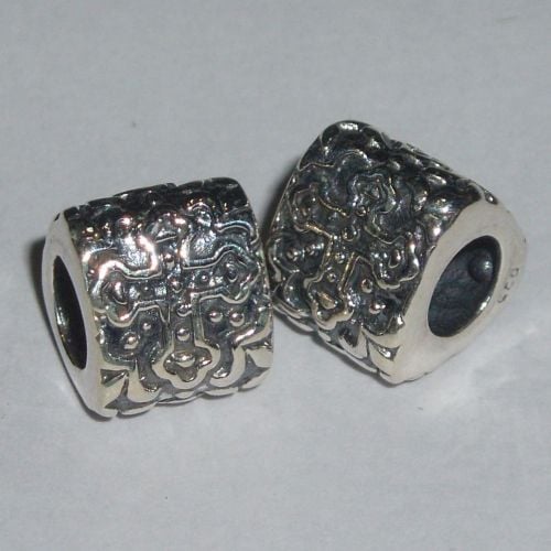 Celtic Cross Silver Triangle Bead