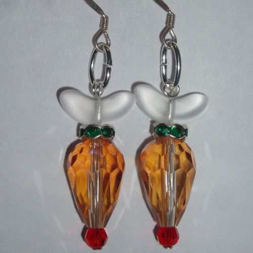 Christmas Rudolph Red Nose Earrings Swarovski Crystal