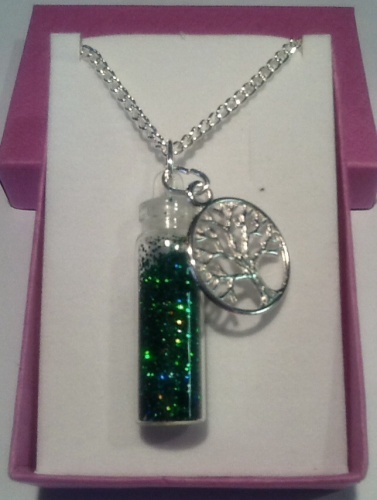 Glitter Bottle Charm Pendant Frozen Unicorn Angel