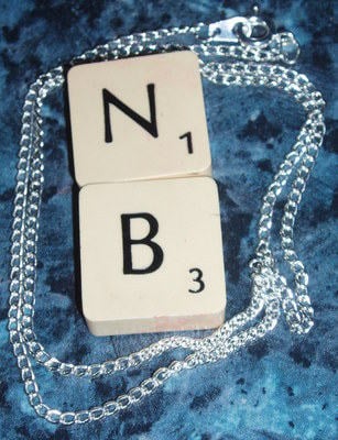Scrabble Pendant Double Letters Tile J's K's Available