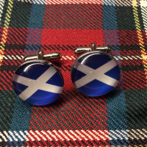 Saltire Cufflinks Scotland Scottish Flag