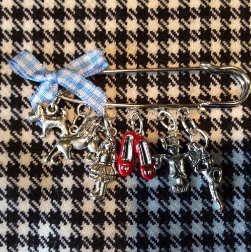 Ruby Slippers Kilt Pin Wizard Of Oz Charms