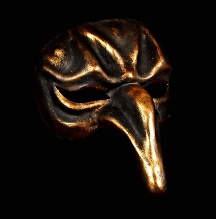 Pulcinella masquerade mask image
