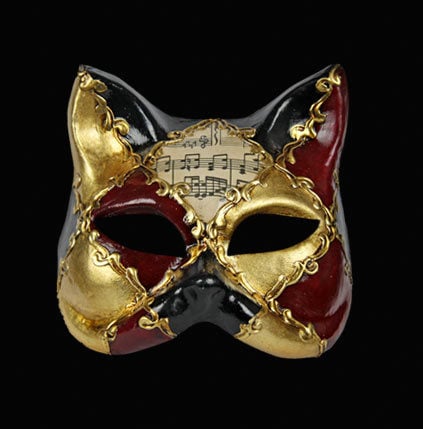 Gatto or Cat masquerade mask image