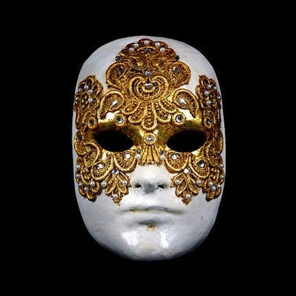 Italian Venetian Full Face Mask Pierrot