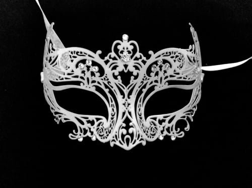 Angel Filigree Masquerade Mask - Swarovski Edition