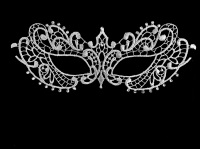 Fifty Shades Darker Lace Masquerade Mask - Pure White