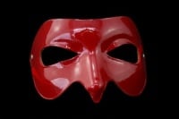 Tease Leather Mask - Red
