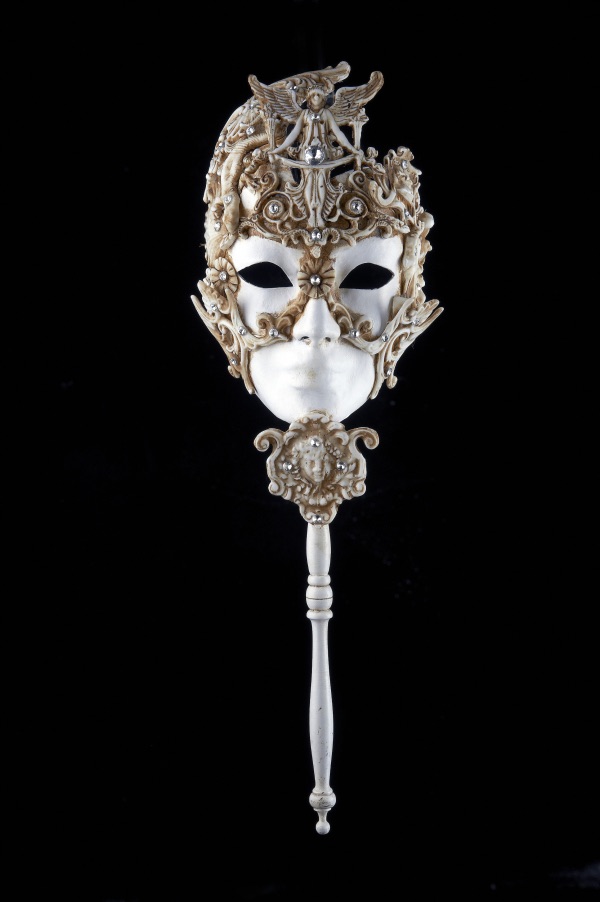 Venetian Masquerade Mask On A Stick - Ossessione
