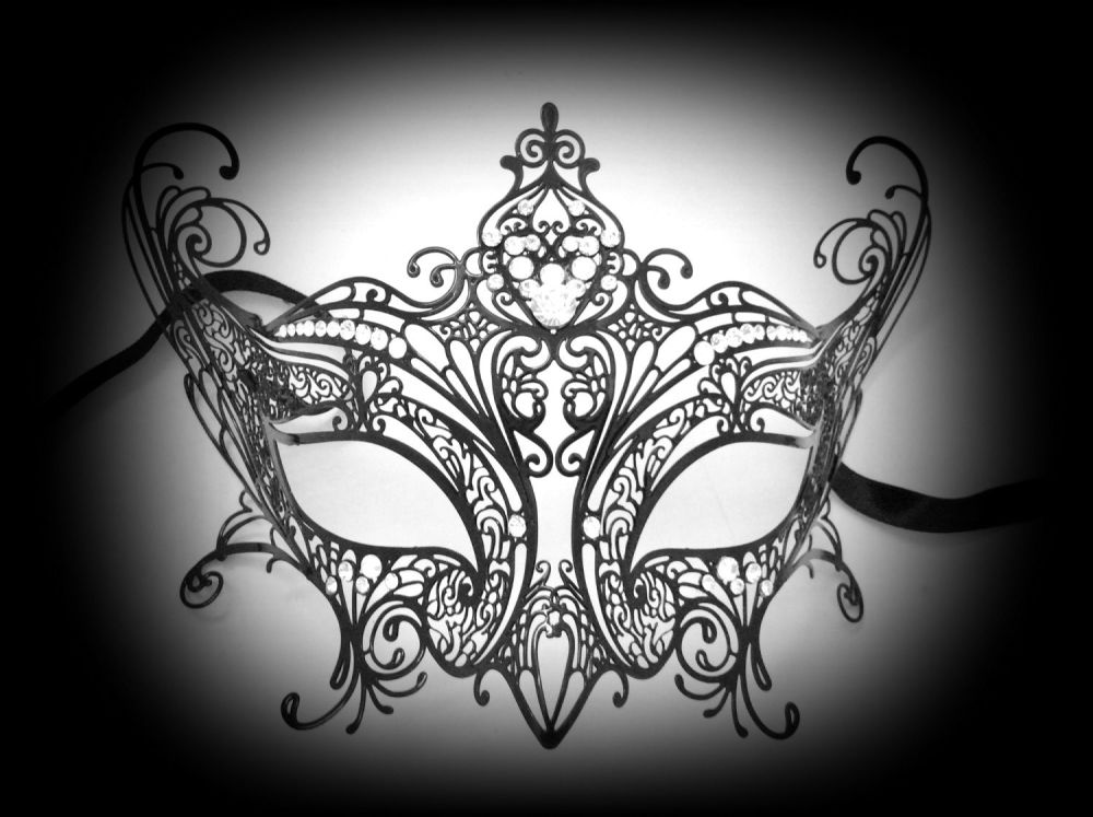 Elegance Filigree Mask - Nero