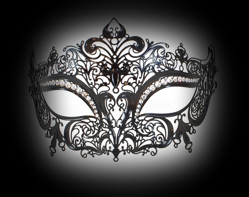 Queen Strass Venetian Filigree Mask - Lux Edition