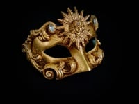 Sole Luxury Venetian Masquerade Ball Mask - Gold