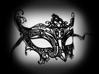 Elegance Lady Filigree Mask - Black