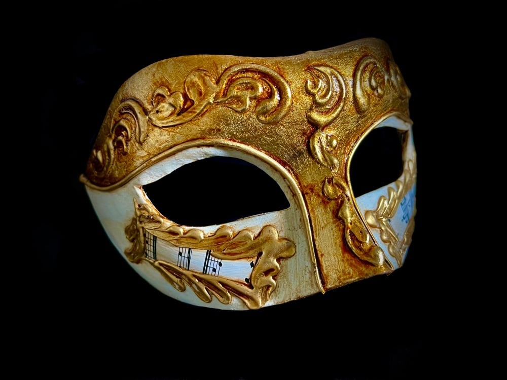 Deluxe Oro Macrame Luxury Venetian Masquerade Ball Mask