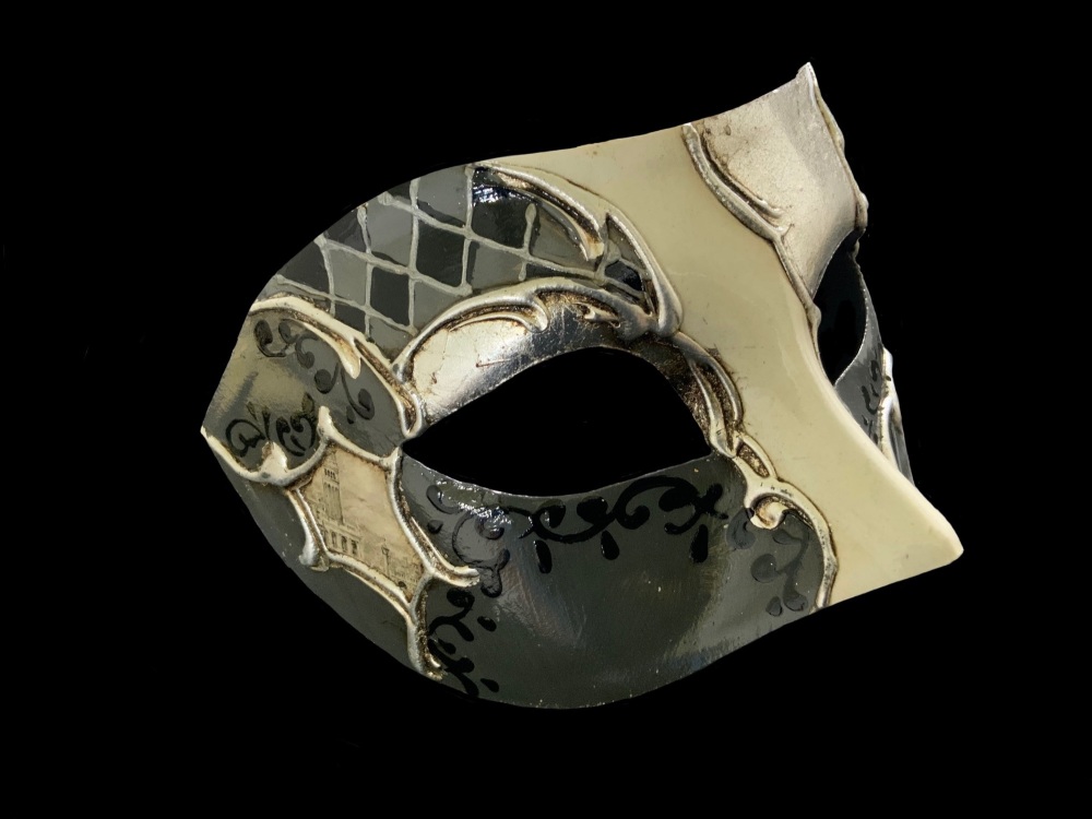 Rombi Masquerade Masks - Silver
