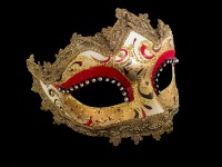 Arco Strass Masquerade Masks - Red Edition