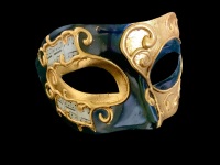 Decor Era Masquerade Masks - Gold Black