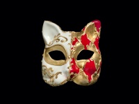 Gatto Musica Masquerade Face Mask - Red