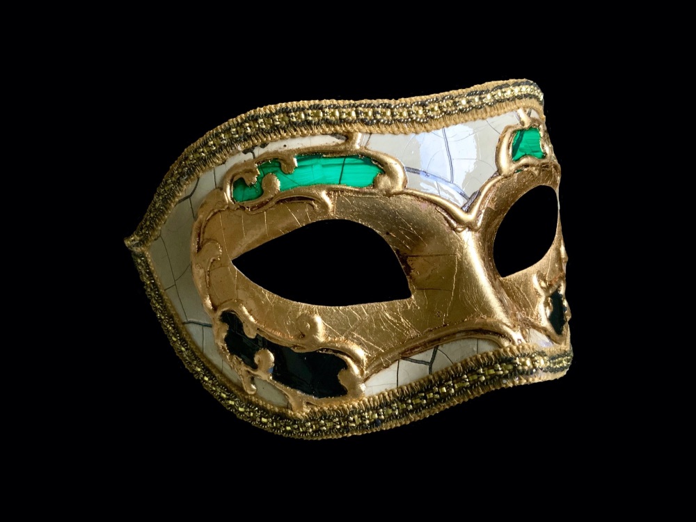 Colombina Pas Masquerade Masks - Green