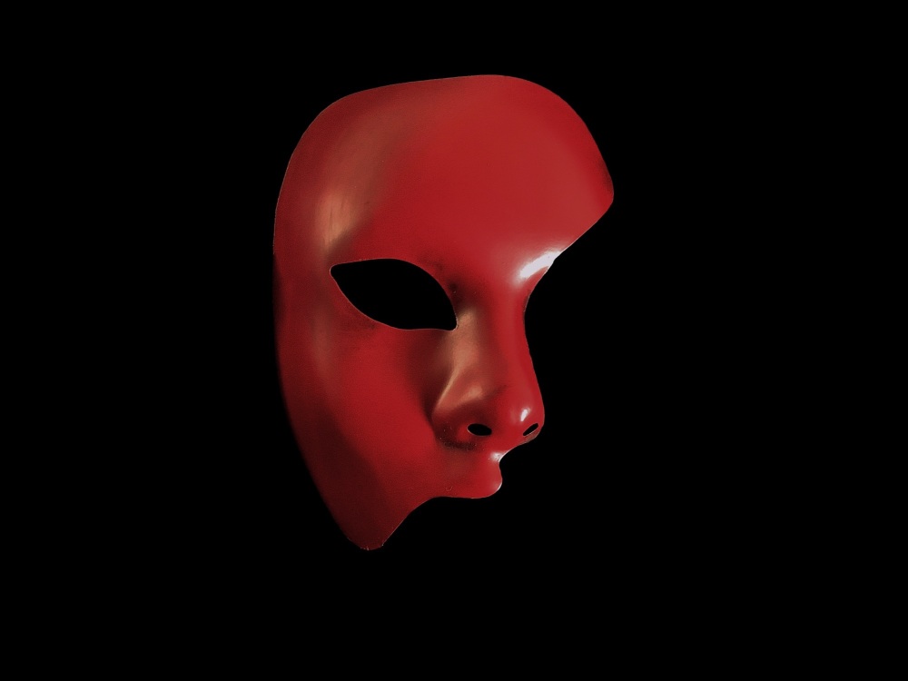 Red Phantom of the Opera Venetian Masquerade Face Mask