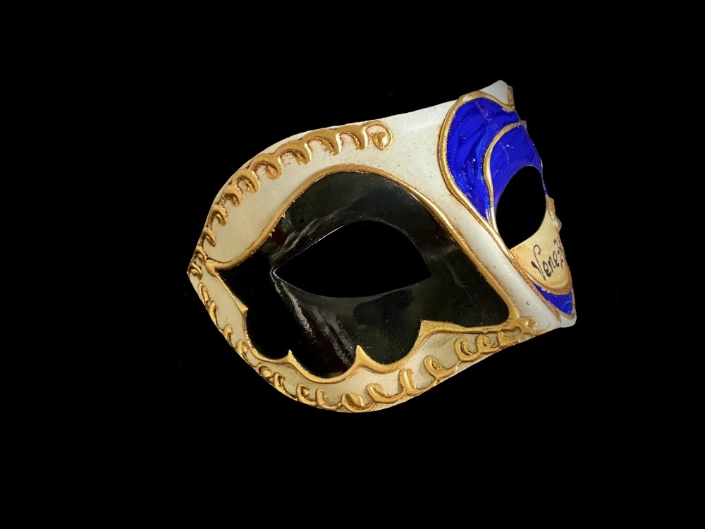 Sinfona Masquerade Mask - Dark Blue