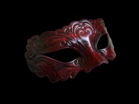 Red Conquest Leather Mask