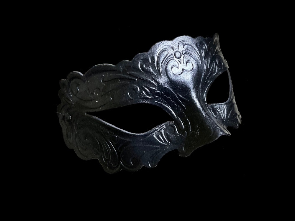 Black Conquest Leather Mask
