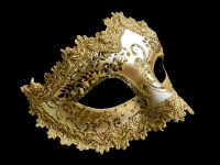 Stella Masquerade Masks - Gold White