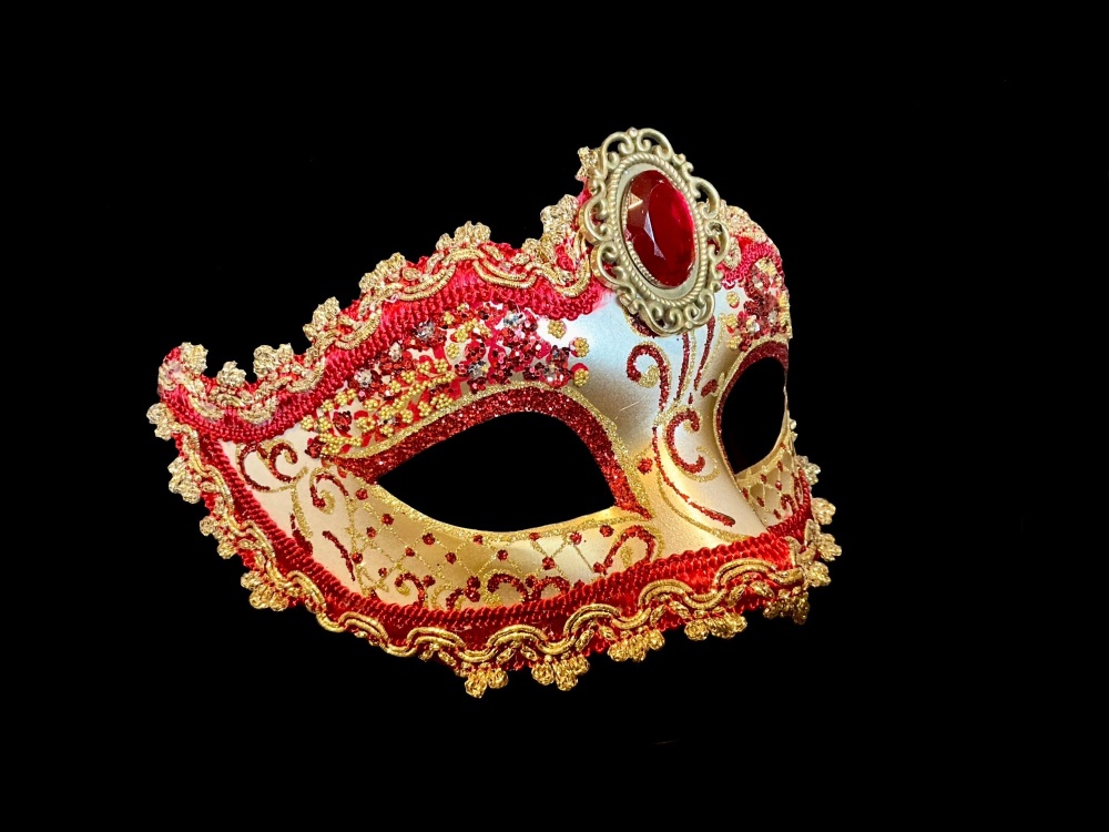 Stella Masquerade Masks - Red Lux Edition