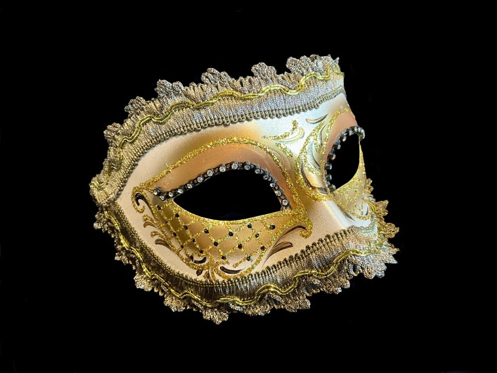 Arco Strass Masquerade Masks - Lusso Gold