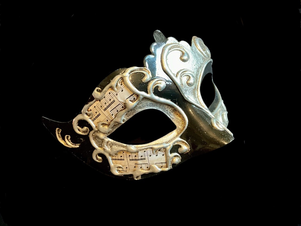 Madam Decor Era Masquerade Masks - Silver Black