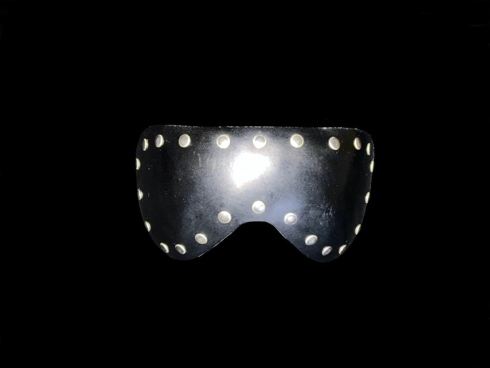 Endera Aviator Leather Mask - Black