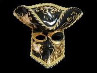 Bauta Barocco Masquerade Mask - Gold