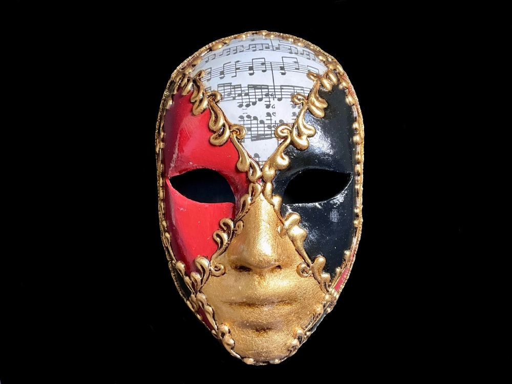 Bi-Colour Masquerade Mask - Female