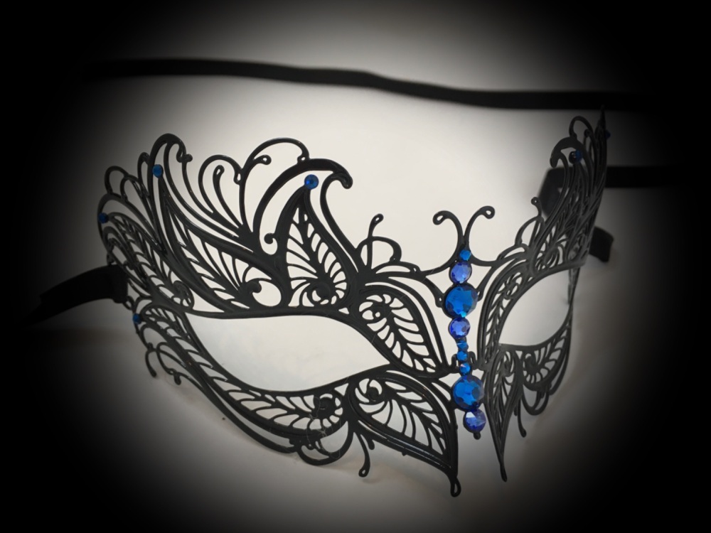 Petalo Filigree Mask - Blu Verdi