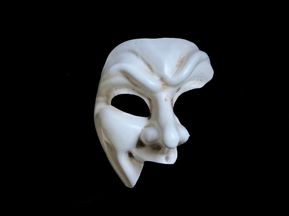 Phantom of the Opera Venetian Masquerade Face Mask - Arlecchino