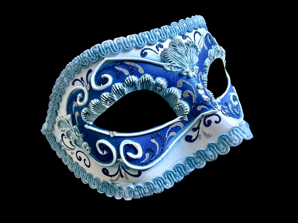 Iriza Luxury Masquerade Mask - Blue