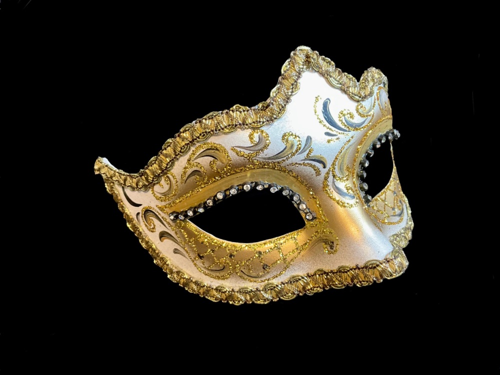 Arco Strass Masquerade Masks - Gold Edition