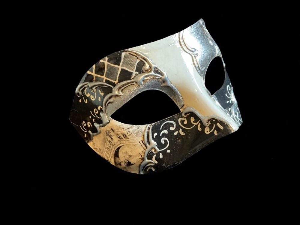 Rombi Masquerade Masks - Silver