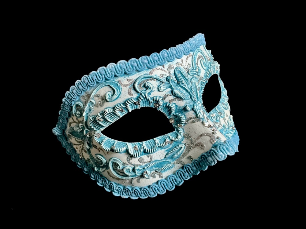 Iriza Luxury Masquerade Mask - Light Blue