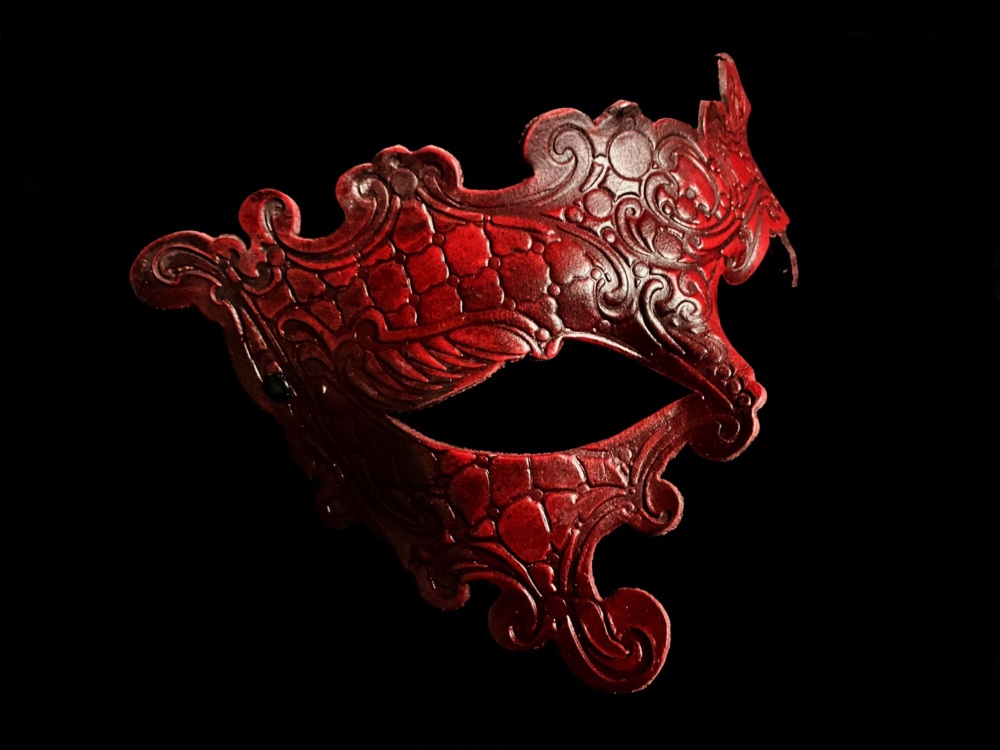 Endera Estro Leather Mask - Red