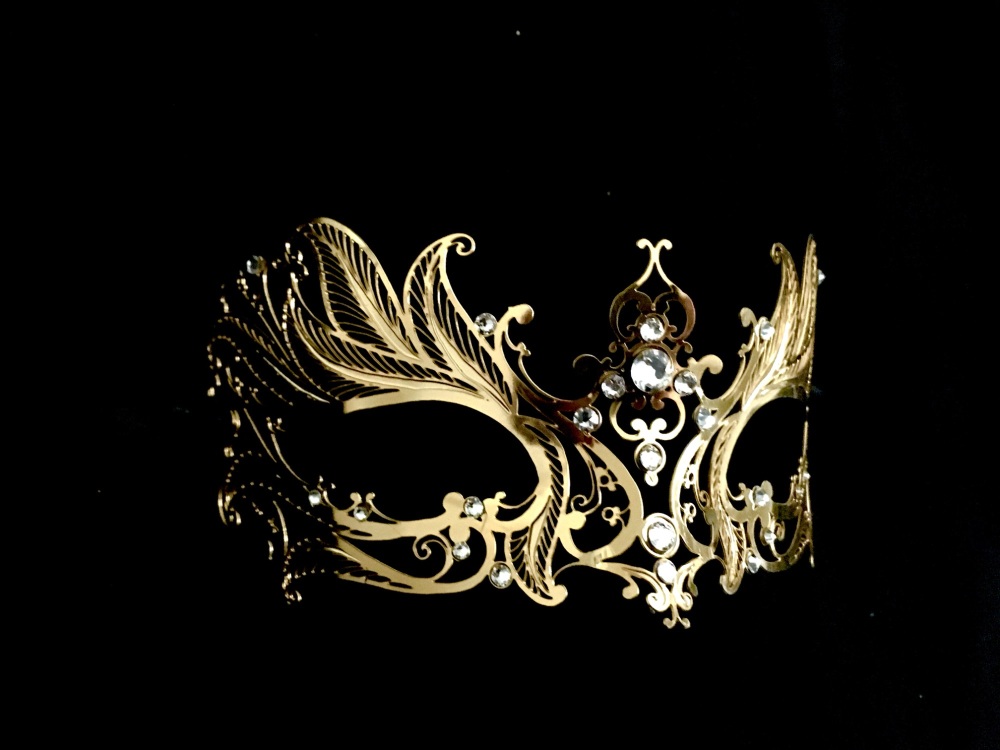 Mughetto Filigree Metal Mask - Gold Edition