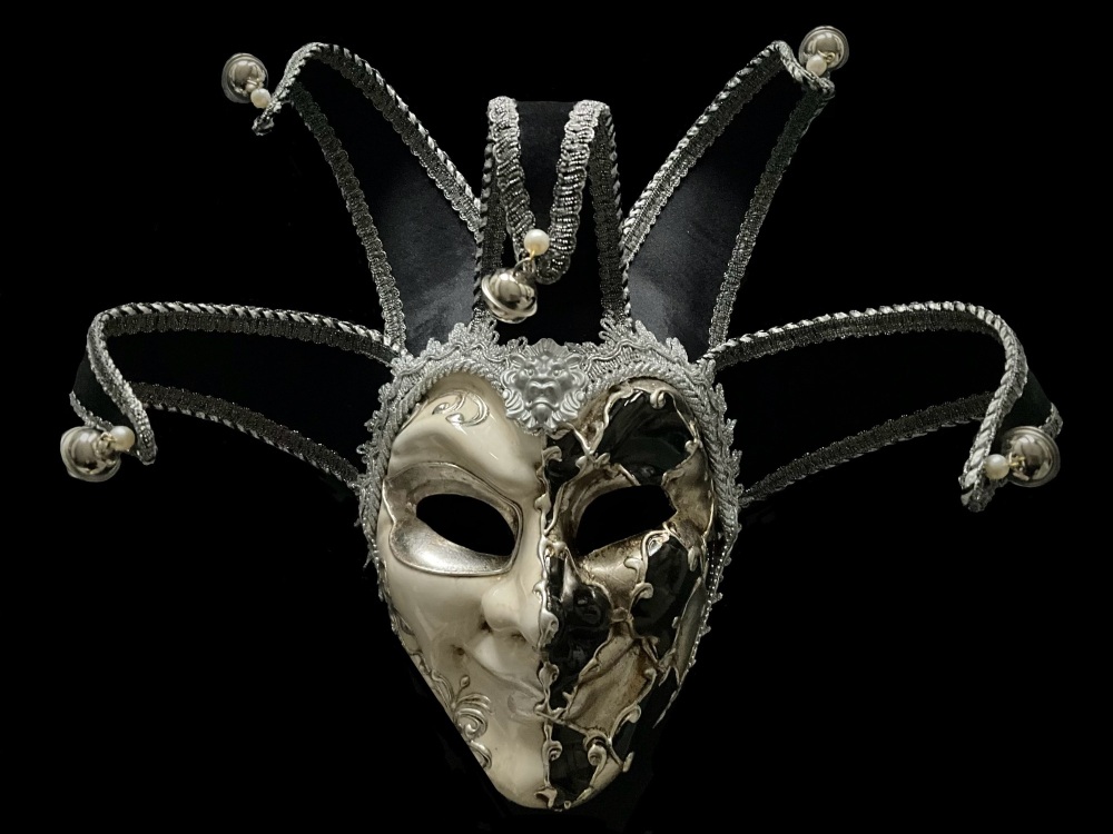 Jester Musica Stucchi Venetian Masquerade Ball Mask