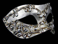 Stucchi Masquerade Masks - Silver