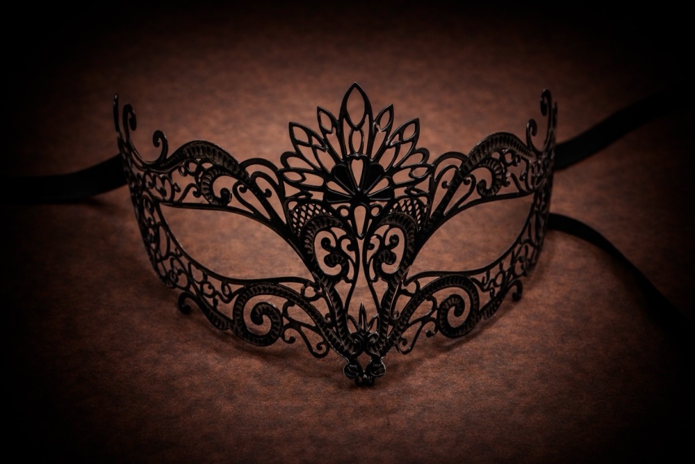 Romance Filigree Metal Mask - No Strass