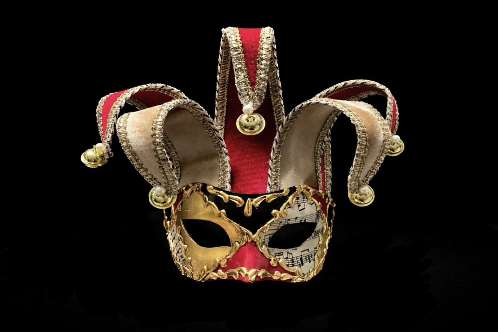 Jester Musica Lux Venetian Masquerade Ball Mask