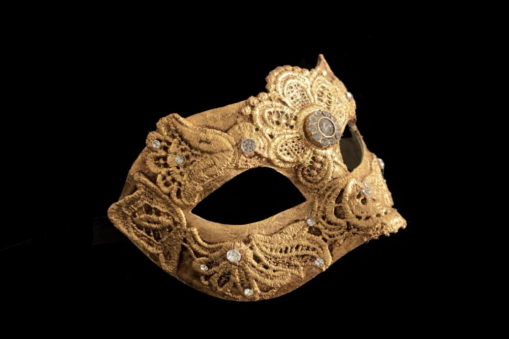 Volto Maestro Masquerade Mask - Gold