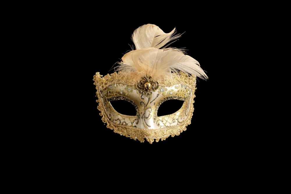 Stella Limited Edition Gold Feather Masquerade Mask